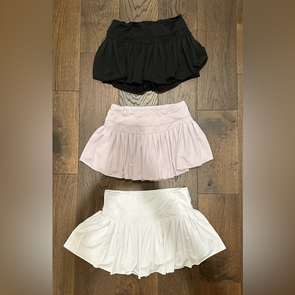 3 pleated GoldHinge skirts! 2 GoldHinge! 1 is from a boutique! So cute!Brand new